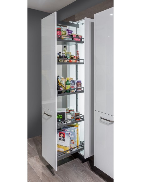 400mm Kessebohmer Anthracite Larder Kitchen Tall Dispensa KSALF400FEA