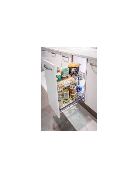 300mm Kessebohmer Kitchen Pull-Out Dispensa Classic Wire Base Storage KBP300SC