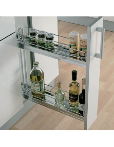 150mm VS Sub Slim Silver Pull Out Vauth Sagel Storage Baskets 54512861