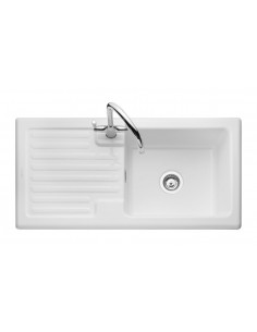 Rangemaster Rustic CRT10101 Sink 1.0 Bowl Ceramic White 56563751 2