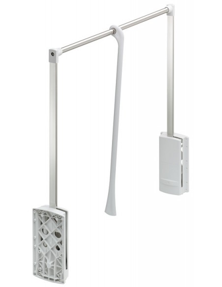 Servetto Clothing Pull Down Bedroom Hanging Rail 770-1200 White 80520657
