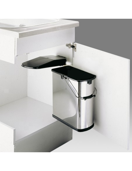 Wesco Klassikline SLIM Bin Auto Lid Kitchen Waste Stainless Steel 19L 790414-42