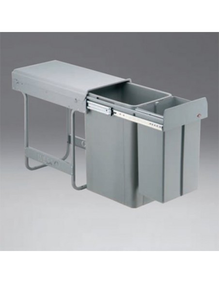 300mm Wesco Waste Bin Kitchen Pull Out 36L Traditionline Big Bio 757801-85