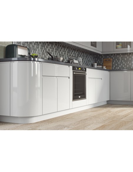 Avanti Opus 22mm Light Grey Gloss J Pull Handle-less Doors