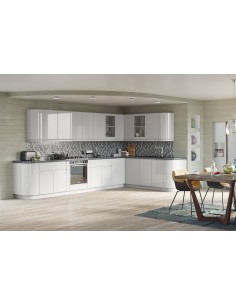 Light Grey Gloss Handle-less Doors