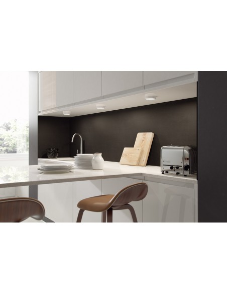 Avanti Opus High Gloss White J Pull Handle-less Doors