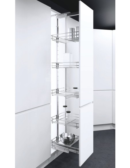 300mm Vauth Sagel Larder Chrome Linear Wire 1700-1950mm Tall Kitchen 54717714