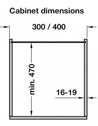 400mm VS Tall Pull-Out Kitchen Larder Mesh Baskets Chrome 1700-1950mm 54749524