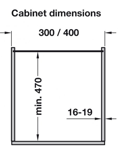400mm VS Tall Pull-Out Kitchen Larder Mesh Baskets Chrome 1700-1950mm 54749524