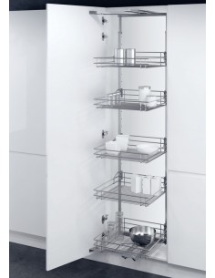 500mm VS Tal Gate Larder Kitchen Swing Out Silver Wire 1700-1950mm 54958933