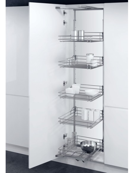 500mm VS Tal Gate Larder Kitchen Swing Out Silver Wire 1700-1950mm 54958933