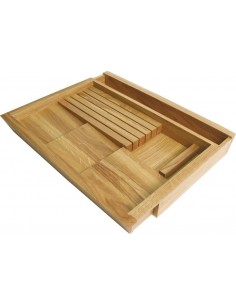 Spice Rack Knife Insert Oak Expanding 800 / 1000mm Kitchen Drawer 470D 55698512 2
