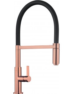 Spirale Copper Kitchen Spray Pull-Out Tap Flexi Black Hose 1810 SPI/04/COP