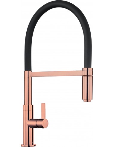 Spirale Copper Kitchen Spray Pull-Out Tap Flexi Black Hose 1810 SPI/04/COP
