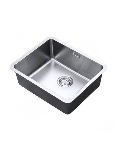 Luxsoplusuno25 500U Kitchen Sink 1.0 Bowl 1.2mm Stainless Undermount 1810 LPU/50/U25/S/354