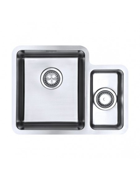 Luxsoplusduo25 340/160U Kitchen Sink 1.5 Bowl Undermount 1.2mm Stainless 1810 LPD/3416/U25/S/BBL/357