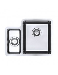 Luxsoplusduo25 160/340U Kitchen Sink 1.5 Bowl 1.2mm Steel... 2