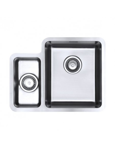 Luxsoplusduo25 160/340U Kitchen Sink 1.5 Bowl 1.2mm Steel Undermount