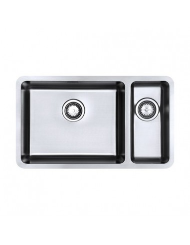 Luxsoplusduo25 500/180U Kitchen Sink 1.5 Bowl Undermount 1.2mm Stainless 1810 LPD/5018/U25/S/BBL/361