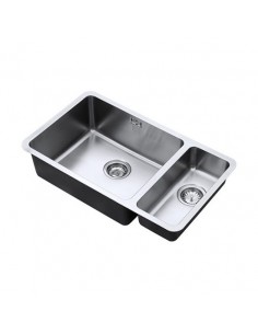 Luxsoplusduo25 500/180U Kitchen Sink 1.5 Bowl Undermount 1.2mm Stainless 1810 LPD/5018/U25/S/BBL/361 2