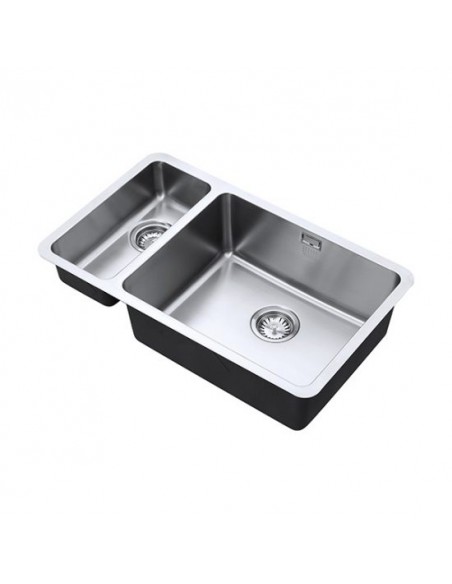 Luxsoplusduo25 180/500U Kitchen Sink 1.5 Bowl 1.2mm Stainless Steel LPD/1850/U25/S/BBR/360