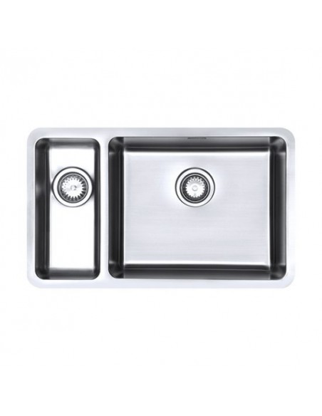Luxsoplusduo25 180/500U Kitchen Sink 1.5 Bowl 1.2mm Stainless Steel LPD/1850/U25/S/BBR/360