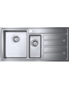 Forzaduo 150i BBL Bowl Square Kitchen Sink 1.2mm Thick Steel 1810 FD/150/I/S/BBL/405