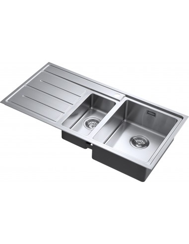 Forzaduo 150i BBR Bowl Square Kitchen Sink 1.2mm Thick Steel 1810 FD/150/I/S/BBR/406