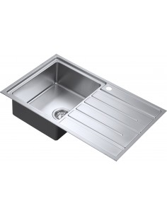 Forzauno 1.0 Bowl Compact Kitchen Sink 800x500mm 1.2mm Stainless Steel FU/80/I/S/BBL/401 2