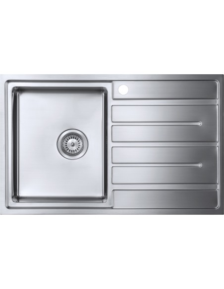Forzauno 1.0 Bowl Compact Kitchen Sink 800x500mm 1.2mm Stainless Steel FU/80/I/S/BBL/401