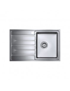Forzauno 1.0 Bowl BBR Compact Kitchen Sink 800x500mm 1.2mm Stainless FU/80/I/S/BBR/402