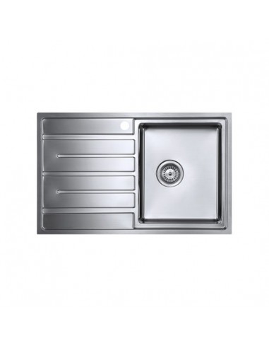 Forzauno 1.0 Bowl BBR Compact Kitchen Sink 800x500mm 1.2mm Stainless FU/80/I/S/BBR/402