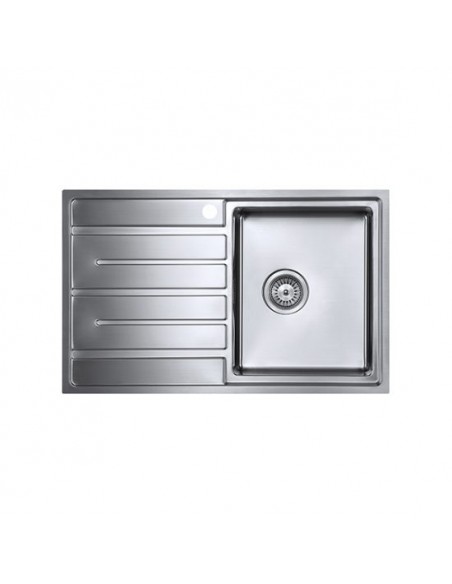 Forzauno 1.0 Bowl BBR Compact Kitchen Sink 800x500mm 1.2mm Stainless FU/80/I/S/BBR/402