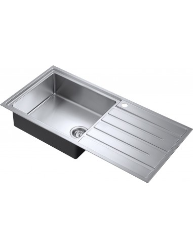 Forzauno 100i BBL Kitchen Sink 1000x500mm 1.0 Bowl 1.2 Stainless Steel FU/100/I/S/BBL/LGE/403