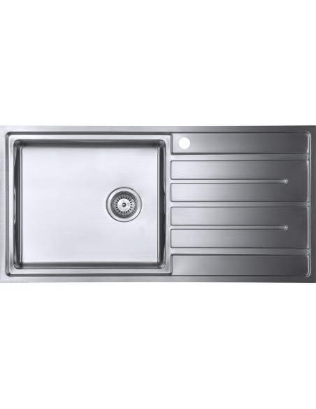Forzauno 100i BBL Kitchen Sink 1000x500mm 1.0 Bowl 1.2 Stainless Steel FU/100/I/S/BBL/LGE/403