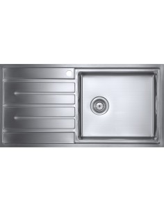 Forzauno 100i BBR Kitchen Sink 1000x500mm 1.0 Bowl 1.2 Stainless Steel FU/100/I/S/BBR/LGE/404