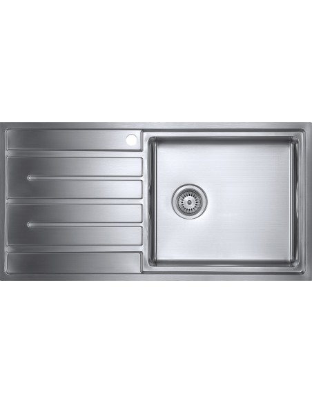 Forzauno 100i BBR Kitchen Sink 1000x500mm 1.0 Bowl 1.2 Stainless Steel FU/100/I/S/BBR/LGE/404