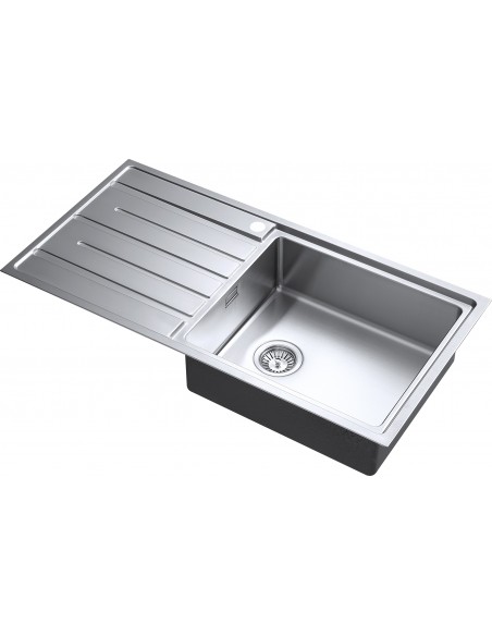 Forzauno 100i BBR Kitchen Sink 1000x500mm 1.0 Bowl 1.2 Stainless Steel FU/100/I/S/BBR/LGE/404