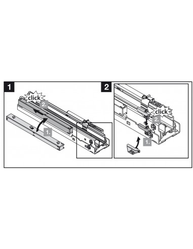 Vauth-Sagel Soft-Stop Mechanism For VS Tall Larders Tool-Free Fixing 54724990