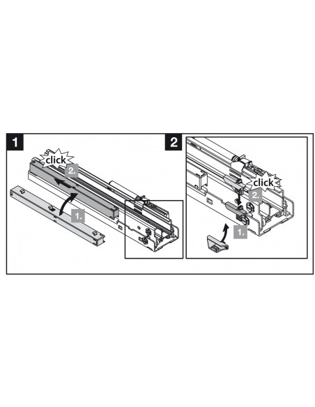 Vauth-Sagel Soft-Stop Mechanism For VS Tall Larders Tool-Free Fixing 54724990