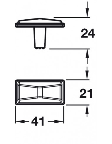 41mm/128mm Tyler Door Handle Antique Copper/Brass