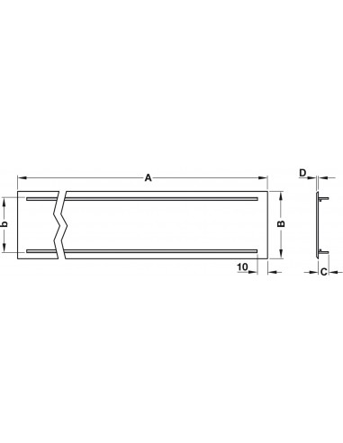 250x150mm Ventilation Grill Aluminium Bevelled Edge Press Fit 148 Cm2 57520951