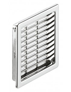 50mm Square Ventilation Grill 10.20Cm2 Chrome Recess Mount 57x57mm 57154211 2