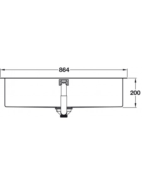 Grohe K700 Kitchen Sink Inset 1.0 Large Bowl 864 x 464mm Stainless + Waste 57040350