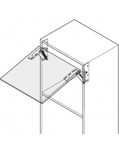 Kitchen Flap Hinges Lift Up Both Sprung Top Box Cabinets 180N 90° Open 50443920 2