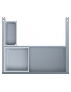 600mm Vauth-Sagel ENVI Drawer Kitchen Waste Bin Accessory Silver 50316973 2