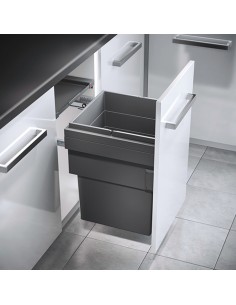450mm Cargo Synchro Pull Out Waste Bin 1 x 55L Hailo 50258503