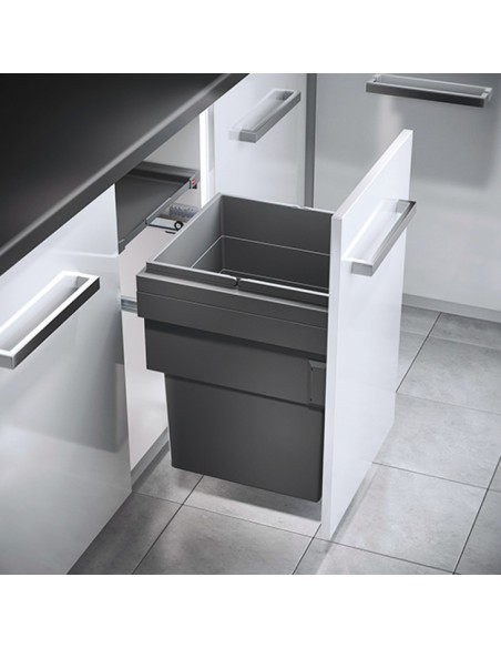 450mm Cargo Synchro Pull Out Waste Bin 1 x 55L Hailo 50258503