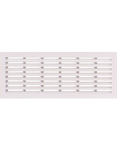 Ventilation Grill 299x120mm Recess Mount White Plastic 2