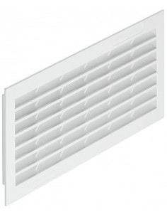Ventilation Grill 299x120mm Recess Mount White Plastic